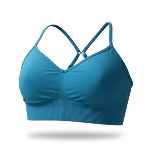 lululemon Ebb to Street  Teal Blue Bra